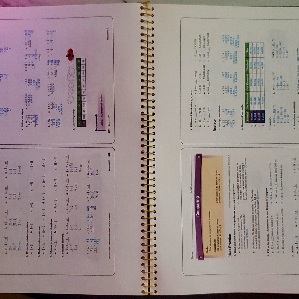 Abeka Arithmetic 5 Work Text Answer Key - Picture 3 of 3